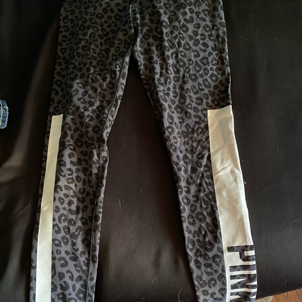 PINK black Leopard print leggings